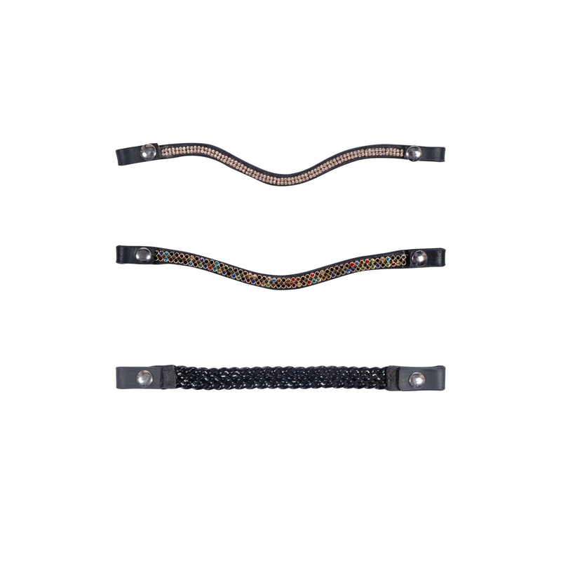 HKM Sports - Frontriemen set van 3, bont gekleurd 8398