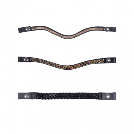 HKM Sports - Frontriemen set van 3, bont gekleurd 8398 HKM Sports - Frontriemen set van 3, bont gekleurd 8398