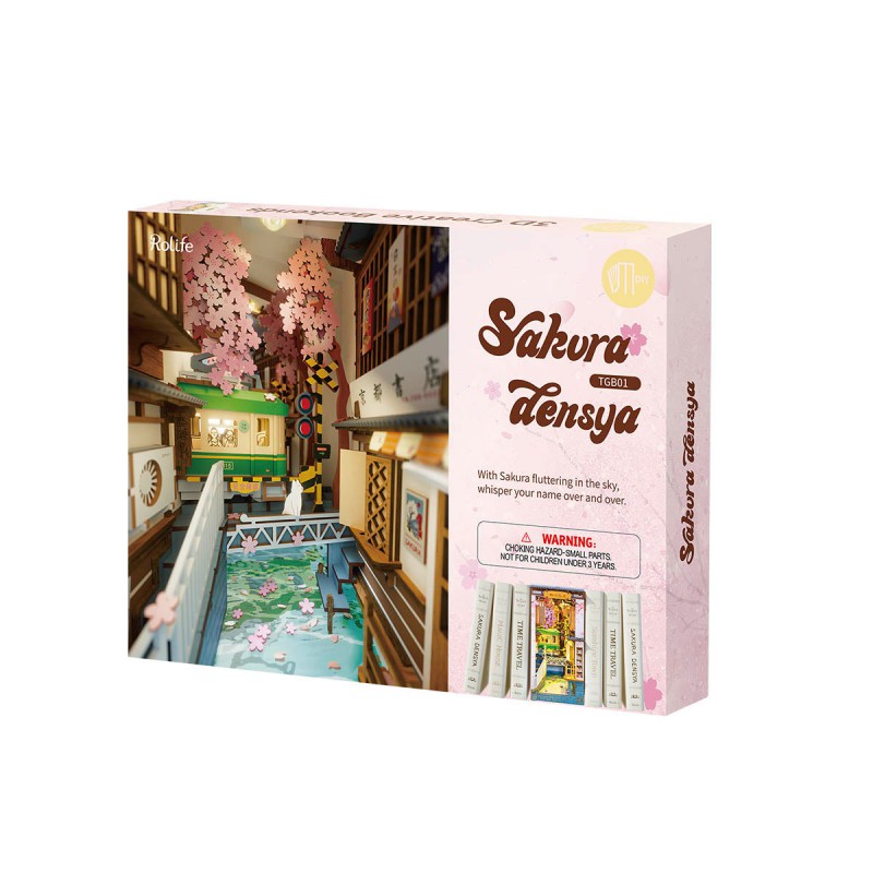 Sakura Densya, 3D Creative Bookends Series, Rolife