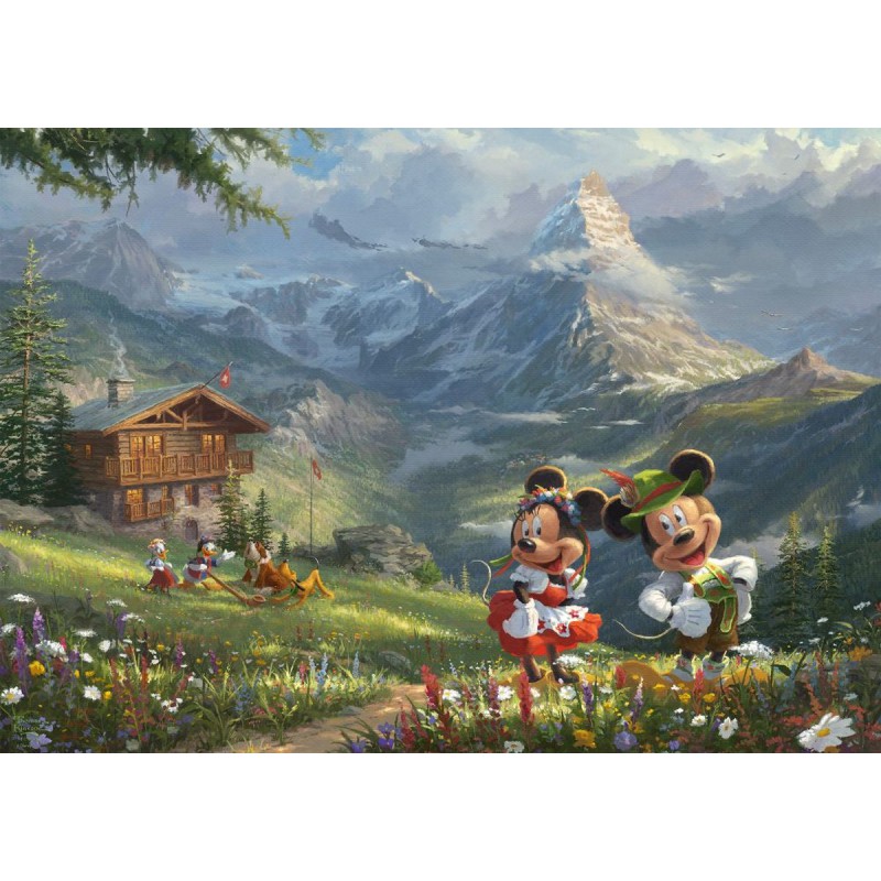 Disney Mickey & Minnie in de Alpen 1000 stukjes Schmidt