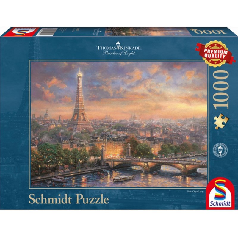 Paris city of love Thomas Kinkade 1000 stukjes Schmidt