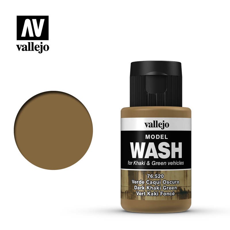 Vallejo, Model Wash Dark Khaki Green - 35ml - 76520