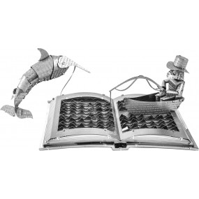 Metal Earth The Old Man and The Sea Book Sculpture