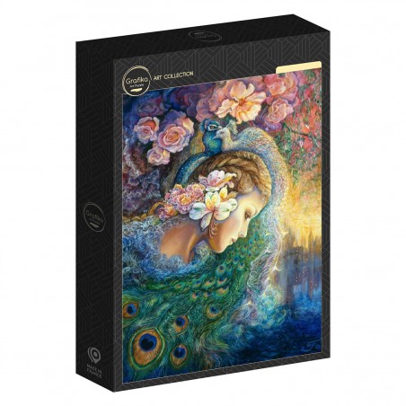 Peacock Daze, kunstenaar Josephine Wall Grafika puzzel (1000)