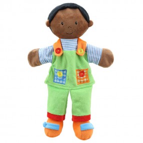 Handpop Story tellers: Jongen met groene kleding