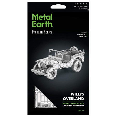 Willy's Overland Jeep, Premium Series, Metal Earth