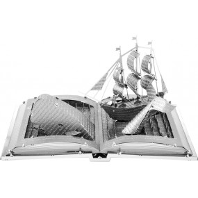 Moby Dick Book Sculpture, Metal Earth