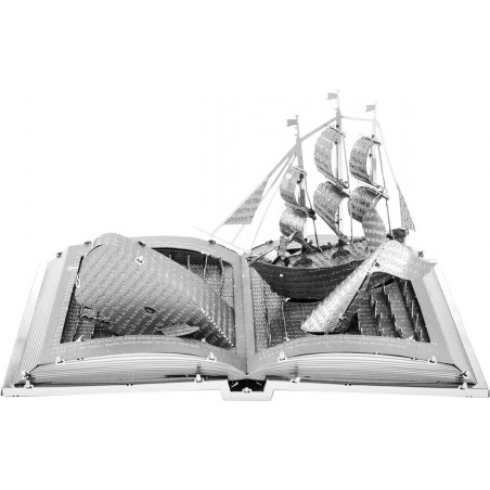 Moby Dick Book Sculpture, Metal Earth