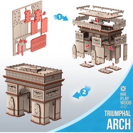 Arc de Triomphe, 3D puzzel, Mr Playwood