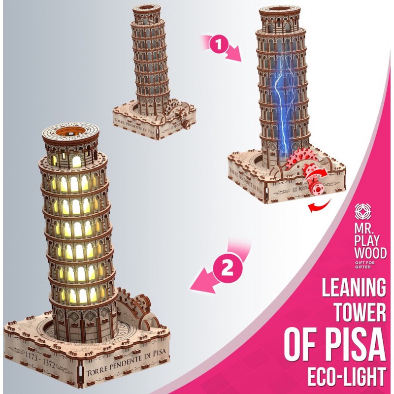 Tower of Pisa, 3D puzzel, Mr Playwood