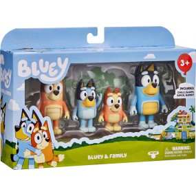 Bluey - Figurenset 4 stuks