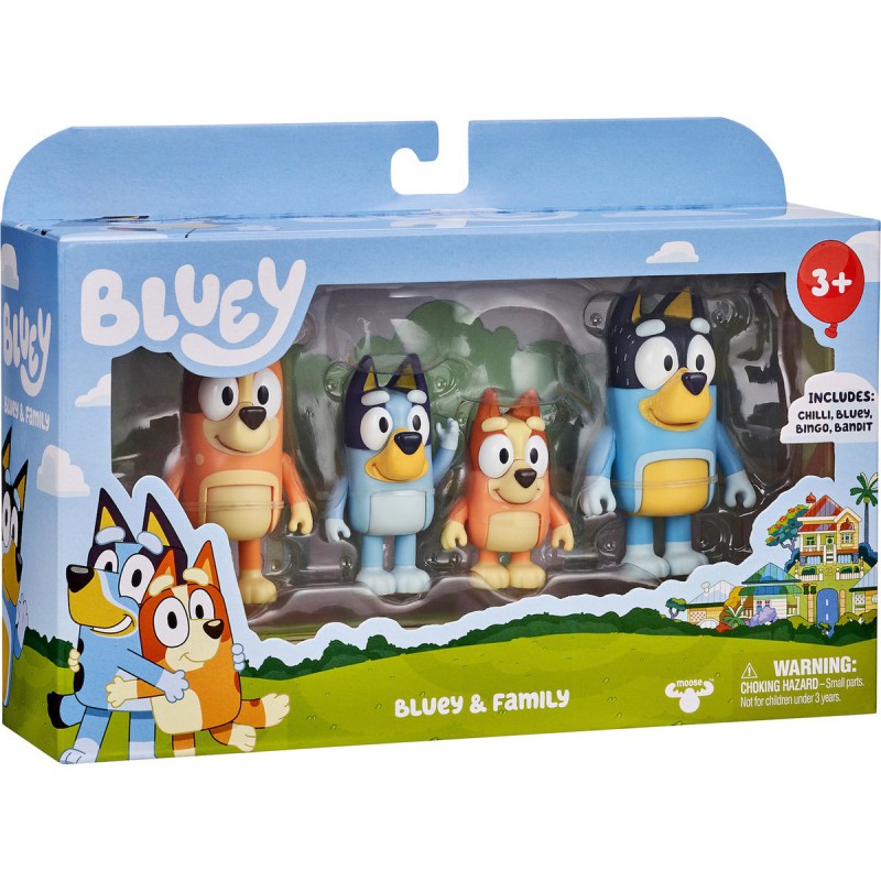 Bluey - Figurenset 4 stuks