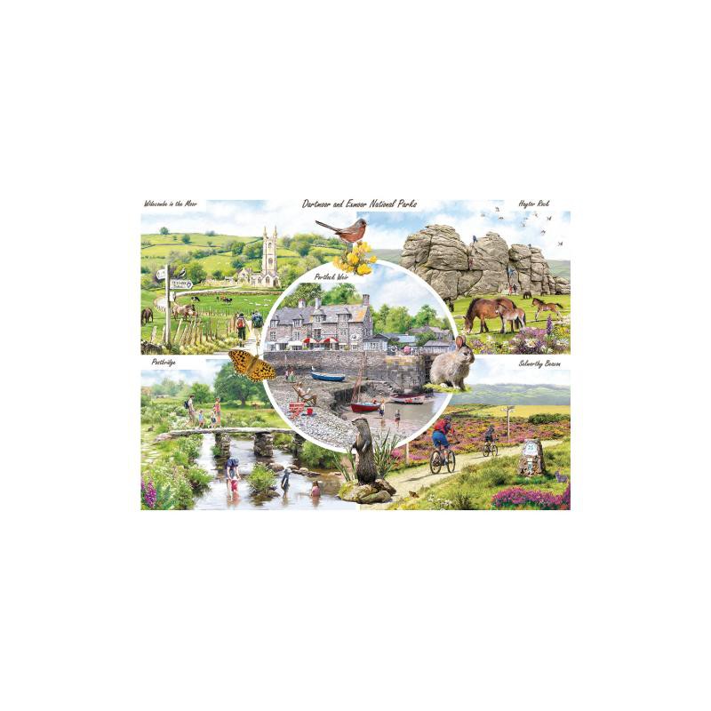 Dartmoor & Exmoor National Park,, Otter House 1000 stukjes puzzel