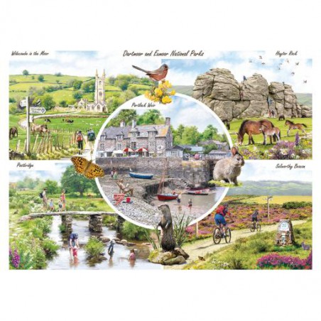 Dartmoor & Exmoor National Park,, Otter House 1000 stukjes puzzel