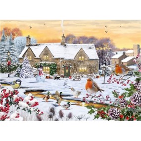 Country Garden Otter House 1000 stukjes kerst puzzel