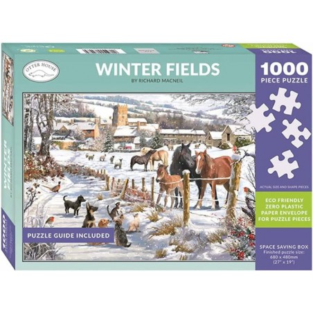 Winter fields Otter House 1000 stukjes kerst puzzel