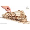 V-Express Steam Train with Tender, Ugears