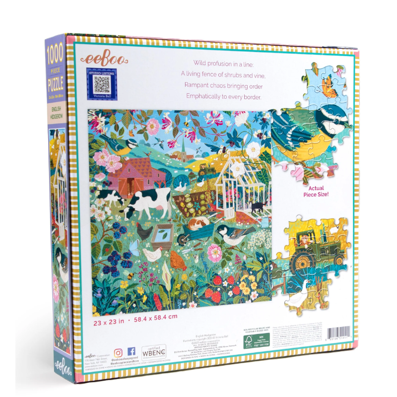 English Hedgerow Eeboo 1000 stukjes  puzzel