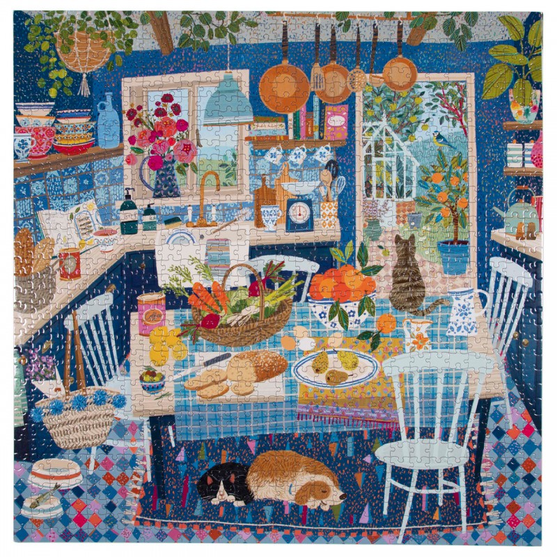 Blue Kitchen Eeboo 1000 stukjes  puzzel