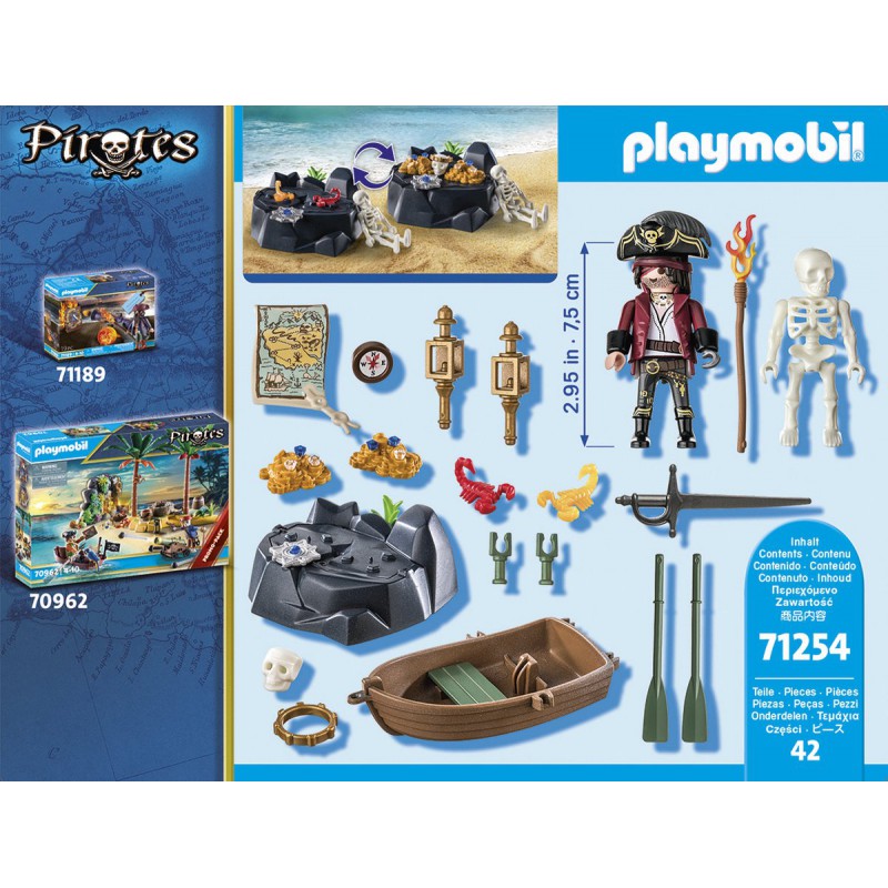 Playmobil-Pirates Starter-pack Piraat met roeiboot 71254