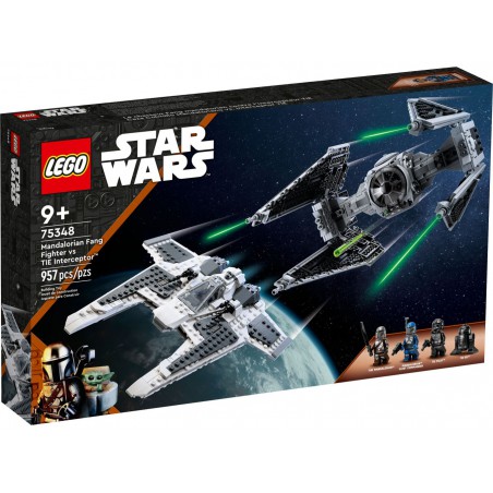 LEGO STAR WARS - 75348 Mandalorian Fang Fighter vs. TIE Interceptor