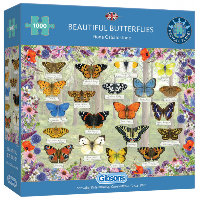 Beautiful Butterflies (1000) Gibsons puzzel