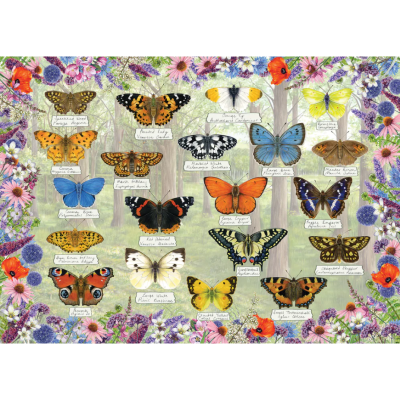 Beautiful Butterflies (1000) Gibsons puzzel