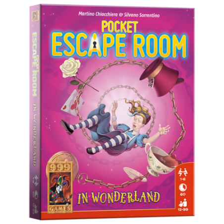 Pocket Escape Room - In Wonderland Kaartspel, 999games