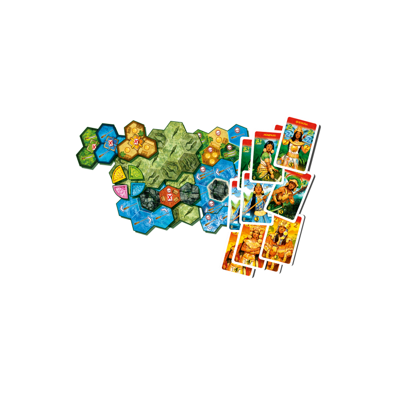 De zoektocht naar El Dorado: Gevaren & Muisca - Bordspel, 999 games