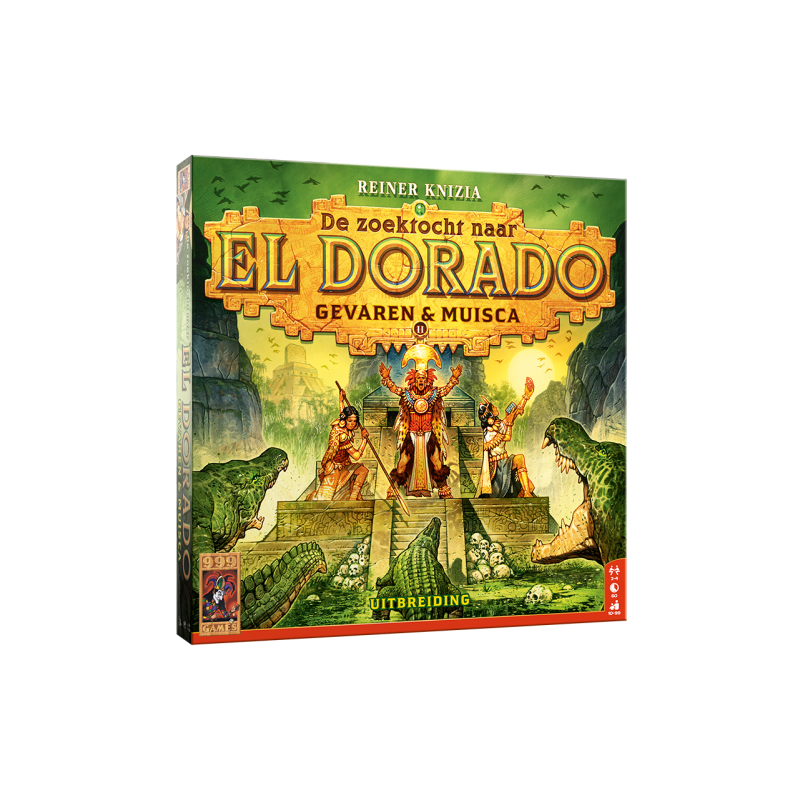 De zoektocht naar El Dorado: Gevaren & Muisca - Bordspel, 999 games