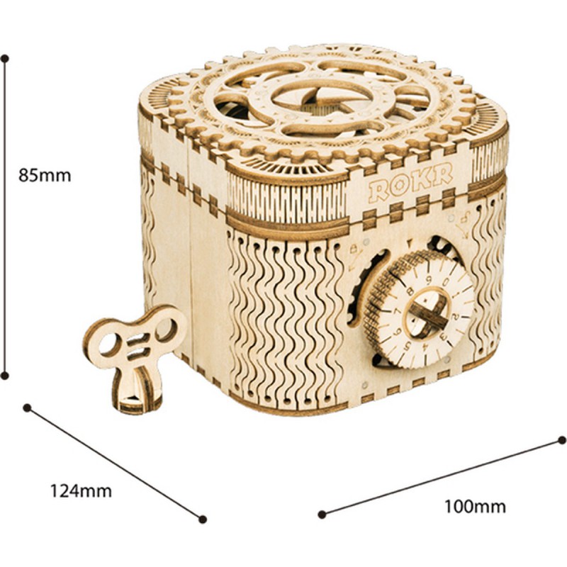 Treasure Box, Houten 3D puzzel, Rokr