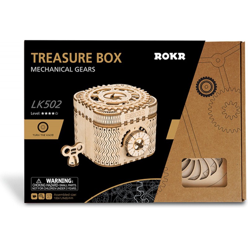 Treasure Box, Houten 3D puzzel, Rokr