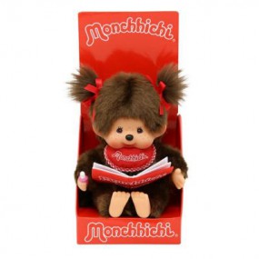 Monchhichi, Meisje met boek (20cm)