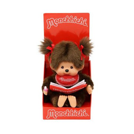 Monchhichi, Meisje met boek (20cm)