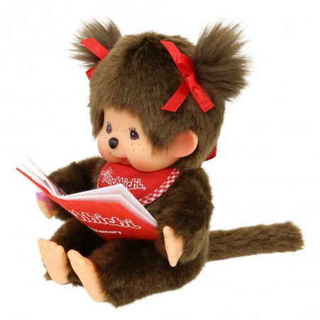 Monchhichi, Meisje met boek (20cm)