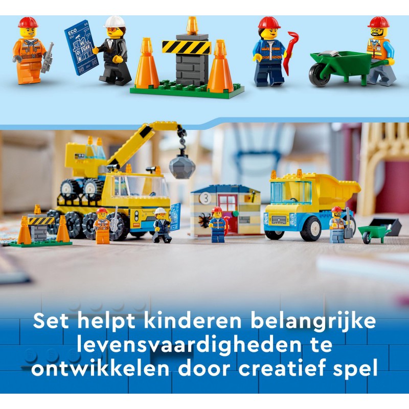 LEGO - City Kiepwagen, Bouwtruck en Sloopkraan 60391