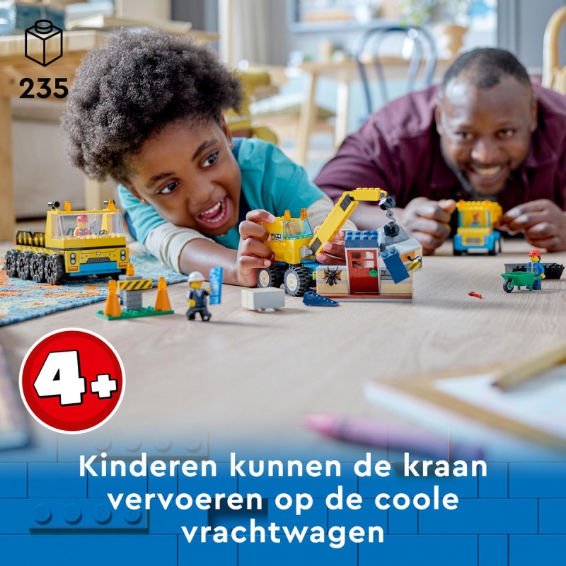 LEGO - City Kiepwagen, Bouwtruck en Sloopkraan 60391