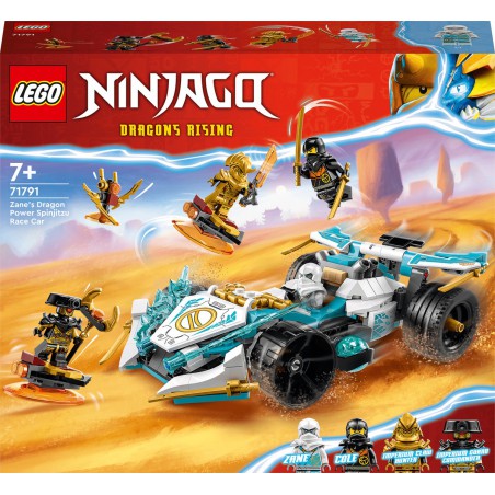 LEGO NINJAGO 71791 Zane's drakenkracht Spinjitzu racewagen