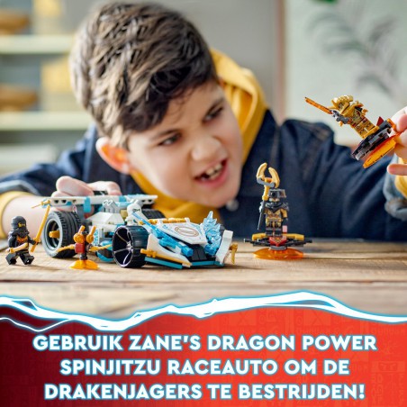 LEGO NINJAGO 71791 Zane's drakenkracht Spinjitzu racewagen