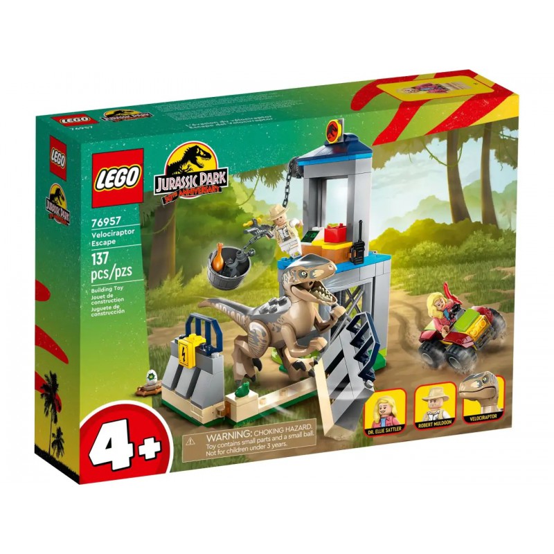 LEGO JURASSIC WORLD -  Velociraptor ontsnapping 76957