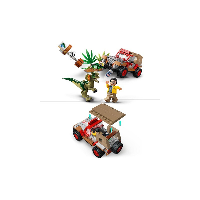LEGO JURASSIC WORLD -  Dilophosaurus hinderlaag 76958
