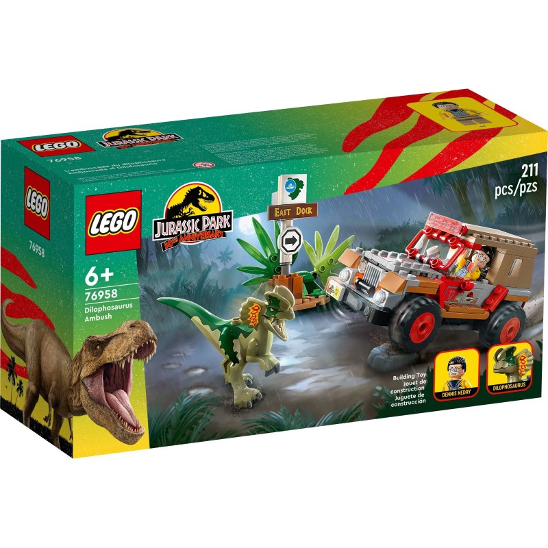 LEGO JURASSIC WORLD -  Dilophosaurus hinderlaag 76958