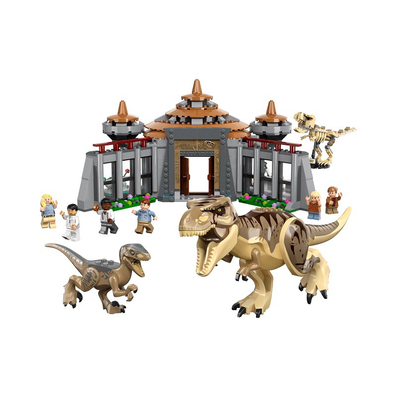 LEGO JURASSIC WORLD -  Bezoekerscentrum: T.rex & Raptor aanval 76961
