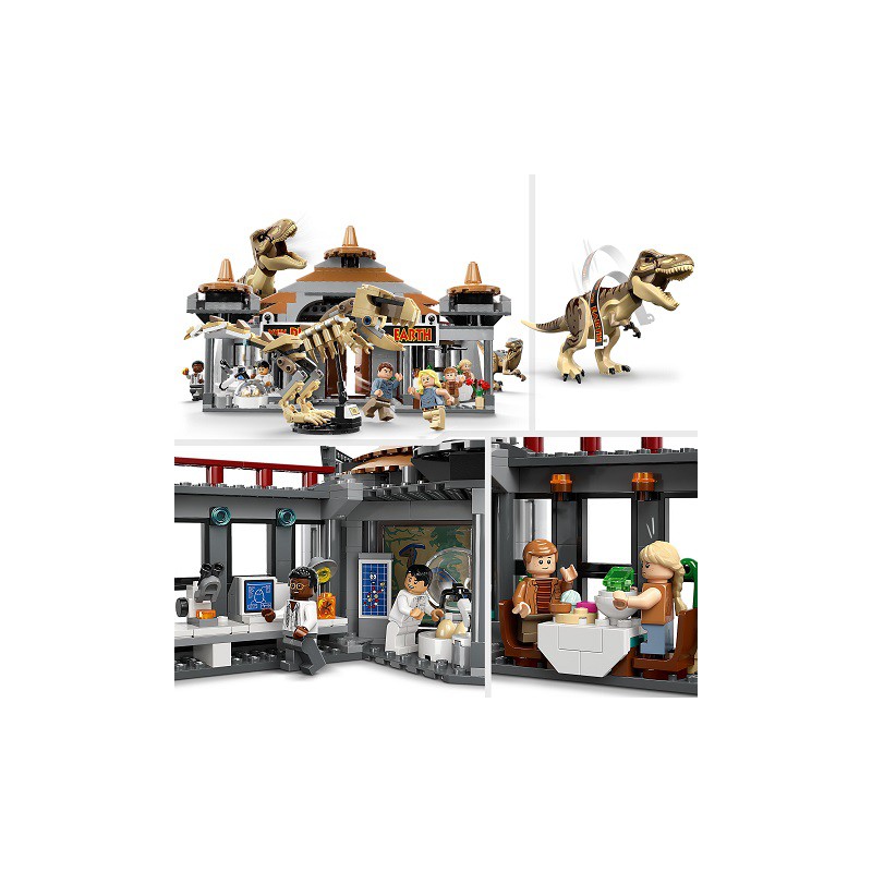 LEGO JURASSIC WORLD -  Bezoekerscentrum: T.rex & Raptor aanval 76961