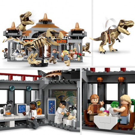 LEGO JURASSIC WORLD -  Bezoekerscentrum: T.rex & Raptor aanval 76961