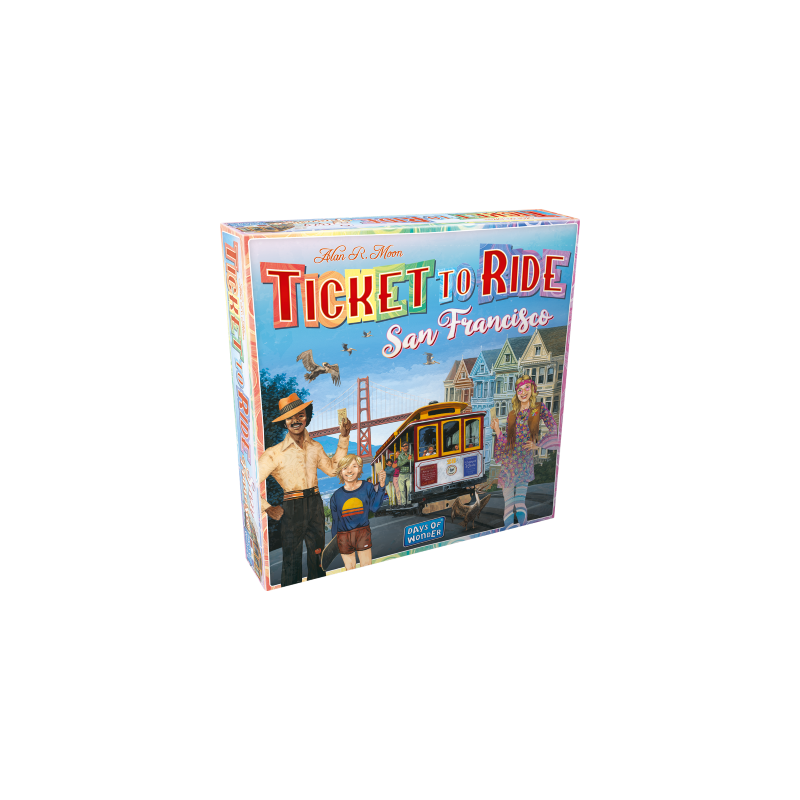 Ticket to ride San Francisco- Bordspel, Asmodee