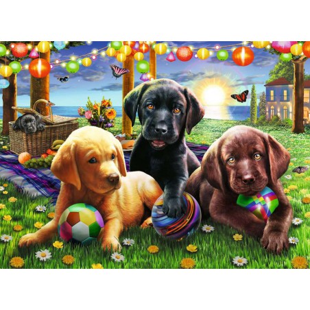 Honden picknick, 100 stukjes puzzel Ravensburger