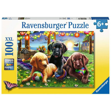 Honden picknick, 100 stukjes puzzel Ravensburger