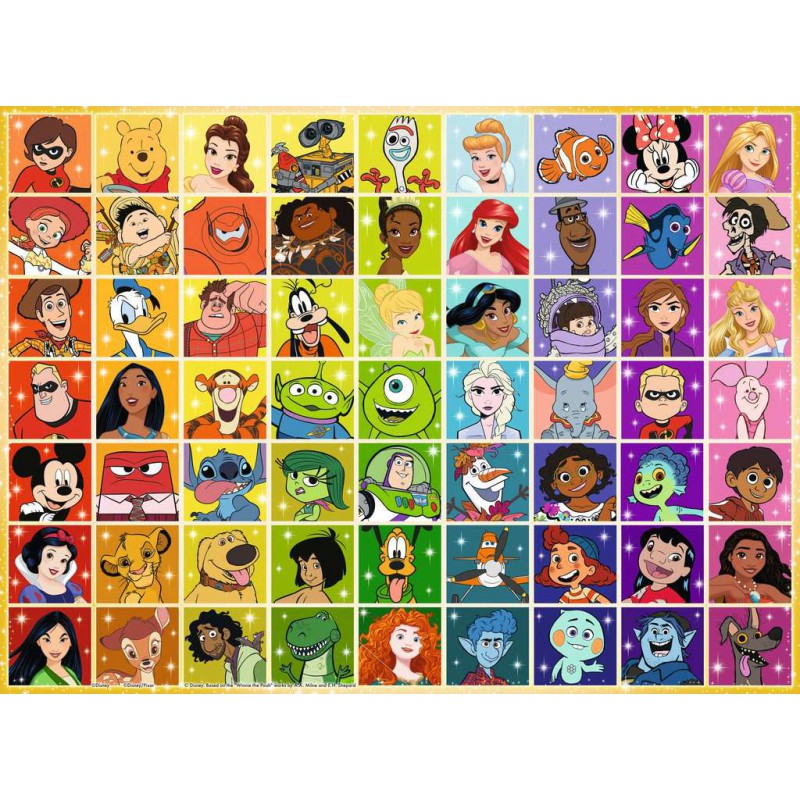 Disney kleurenpallet 100 stukjes puzzel Ravensburger