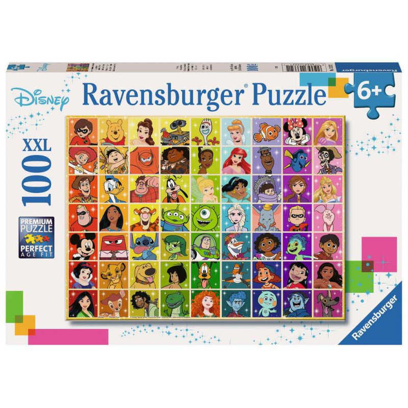 Disney kleurenpallet 100 stukjes puzzel Ravensburger